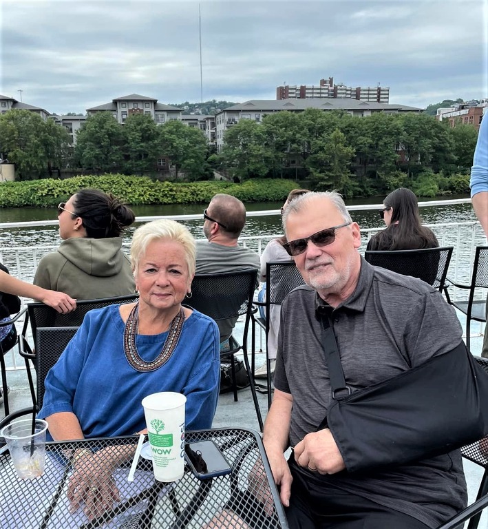 SIGHTSEEING CRUISE: 
 Roger and Carol Carter Lasch