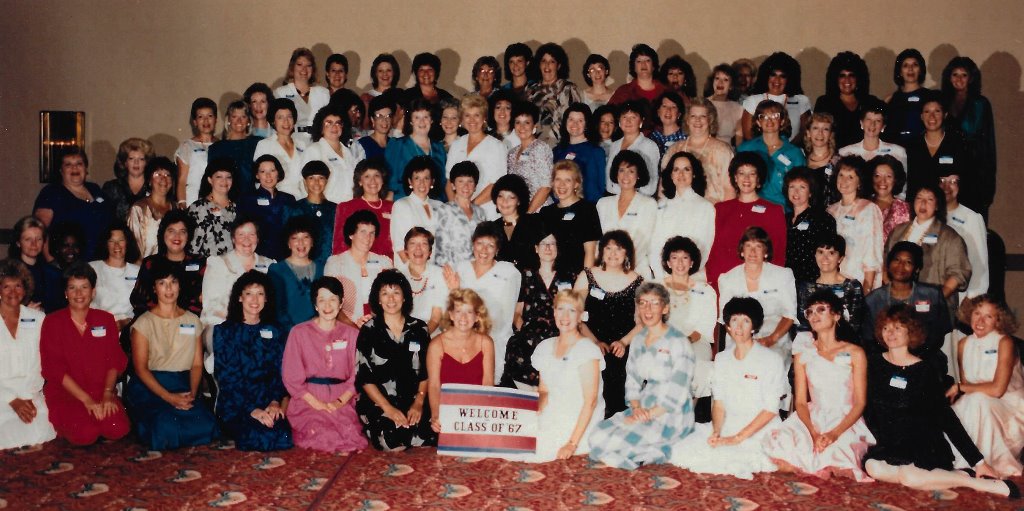 1987 -  ladies at our 20th reunion